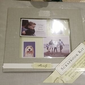 Family Scrapbook Kit with Soft Green  Cover 12x12